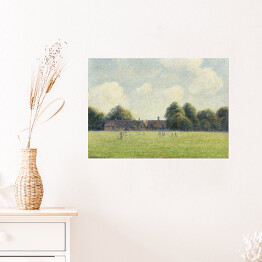 Plakat samoprzylepny Camille Pissarro. Zielone pola Hampton. Reprodukcja