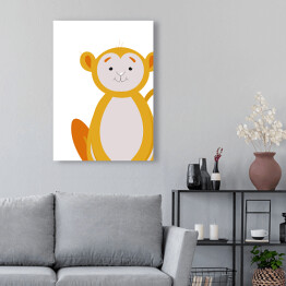 Obraz klasyczny Wesoła małpka - dziecięca dekoracja