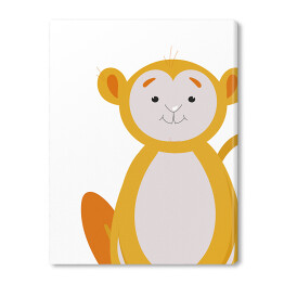 Obraz na płótnie Wesoła małpka - dziecięca dekoracja