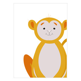 Plakat Wesoła małpka - dziecięca dekoracja