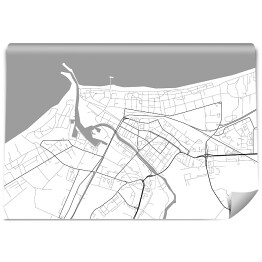 Fototapeta Minimalistyczna mapa Kołobrzegu