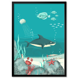 Obraz klasyczny Pod wodą - rekin