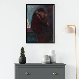 Plakat w ramie Edvard Munch Pocałunek Reprodukcja obrazu