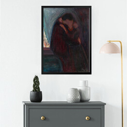 Obraz w ramie Edvard Munch Pocałunek Reprodukcja obrazu
