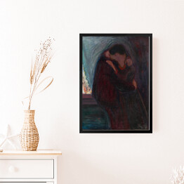 Obraz w ramie Edvard Munch Pocałunek Reprodukcja obrazu