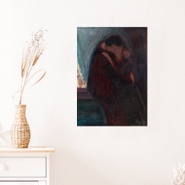 Plakat samoprzylepny Edvard Munch Pocałunek Reprodukcja obrazu
