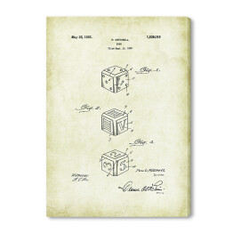 Obraz na płótnie P. Mitchell - patenty na rycinach vintage