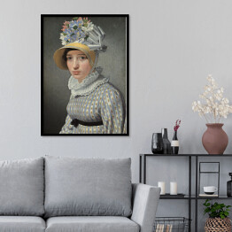 Plakat w ramie C. W. Eckersberg Portret modelki Maddaleny lubAnny Marii Uhden Reprodukcja obrazu