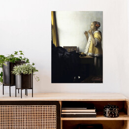 Plakat Jan Vermeer Sznur pereł Reprodukcja