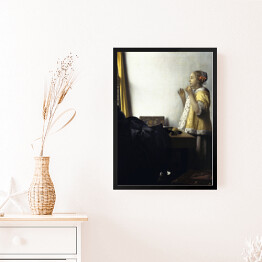 Obraz w ramie Jan Vermeer Sznur pereł Reprodukcja