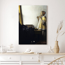 Obraz klasyczny Jan Vermeer Sznur pereł Reprodukcja