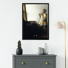 Obraz w ramie Jan Vermeer Sznur pereł Reprodukcja
