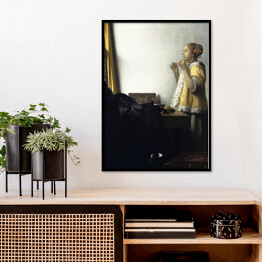 Plakat w ramie Jan Vermeer Sznur pereł Reprodukcja