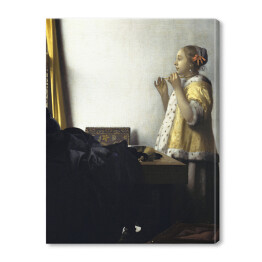 Obraz na płótnie Jan Vermeer Sznur pereł Reprodukcja