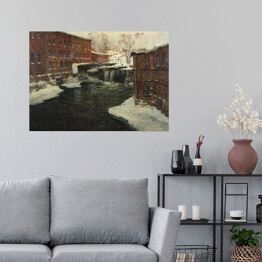 Plakat samoprzylepny Claude Monet Mill Scene Reprodukcja obrazu