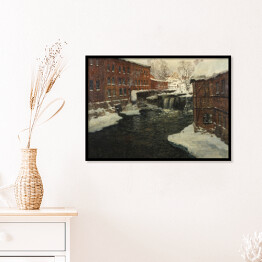 Plakat w ramie Claude Monet Mill Scene Reprodukcja obrazu