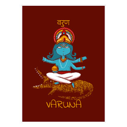 Plakat Varuna - mitologia hinduska