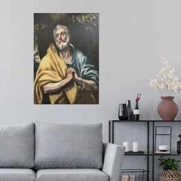 Plakat samoprzylepny El Greco Łzy Św. Piotra Reprodukcja obrazu