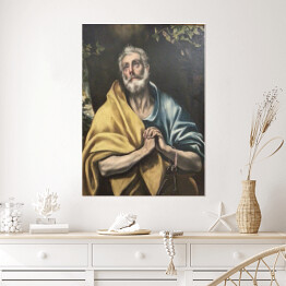 Plakat samoprzylepny El Greco Łzy Św. Piotra Reprodukcja obrazu