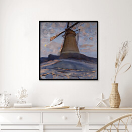 Plakat w ramie Piet Mondriaan "Windmill"