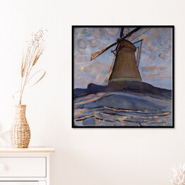 Plakat w ramie Piet Mondriaan "Windmill"