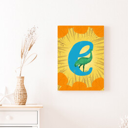 Obraz na płótnie Zwierzęcy alfabet - E jak emu
