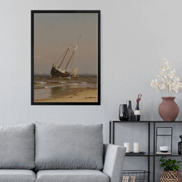 Obraz w ramie Alfred Thompson Bricher Beached Boat Reprodukcja obrazu