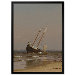 Obraz klasyczny Alfred Thompson Bricher Beached Boat Reprodukcja obrazu