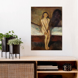 Plakat samoprzylepny Edvard Munch Puberty Reprodukcja obrazu