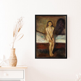 Obraz w ramie Edvard Munch Puberty Reprodukcja obrazu