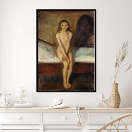 Plakat w ramie Edvard Munch Puberty Reprodukcja obrazu