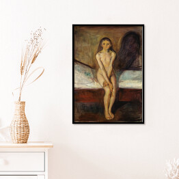Plakat w ramie Edvard Munch Puberty Reprodukcja obrazu