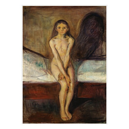 Plakat samoprzylepny Edvard Munch Puberty Reprodukcja obrazu