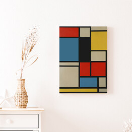 Obraz klasyczny Piet Mondriaan "Composition in blue, red and yellow"