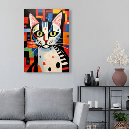 Obraz na płótnie Kot à la Pablo Picasso