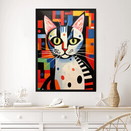Obraz w ramie Kot à la Pablo Picasso