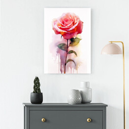 Obraz klasyczny Róża akwarela