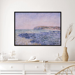 Plakat w ramie Claude Monet "Cienie na morzu. Klify w Pourville" - reprodukcja