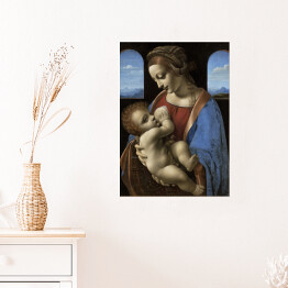 Plakat samoprzylepny Leonardo da Vinci "Madonna Litta" - reprodukcja