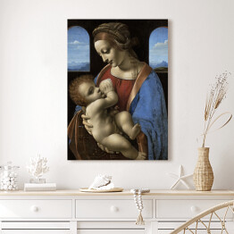 Obraz na płótnie Leonardo da Vinci "Madonna Litta" - reprodukcja