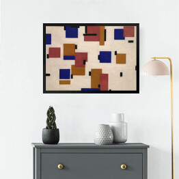 Obraz w ramie Piet Mondrain "Kompozycja w kolorze B" - reprodukcja