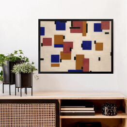 Obraz w ramie Piet Mondrain "Kompozycja w kolorze B" - reprodukcja