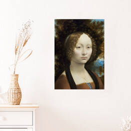 Plakat Leonardo da Vinci "Portret Ginevry Benci" - reprodukcja