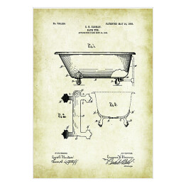 Plakat E. H. Sloman - patenty na rycinach vintage