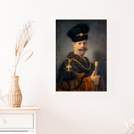 Plakat Rembrandt Szlachcic polski. Reprodukcja