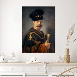 Plakat Rembrandt Szlachcic polski. Reprodukcja