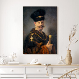 Obraz na płótnie Rembrandt Szlachcic polski. Reprodukcja
