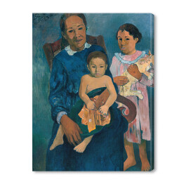 Obraz na płótnie Paul Gauguin Polinezyjska kobieta z dziećmi. Reprodukcja