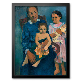 Obraz w ramie Paul Gauguin Polinezyjska kobieta z dziećmi. Reprodukcja