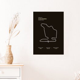 Plakat samoprzylepny Hungaroring - Tory wyścigowe Formuły 1